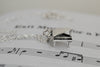 Teeny Piano Necklace - Enchanted Leaves - Nature Jewelry - Unique Handmade Gifts