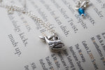 Little Silver Whale Necklace | Tiny Whale Charm Necklace | Nautical Jewelry - Enchanted Leaves - Nature Jewelry - Unique Handmade Gifts