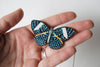 Starry Night Butterfly Necklace | Blue Butterfly Pendant | Woodland Butterfly Jewelry - Enchanted Leaves - Nature Jewelry - Unique Handmade Gifts