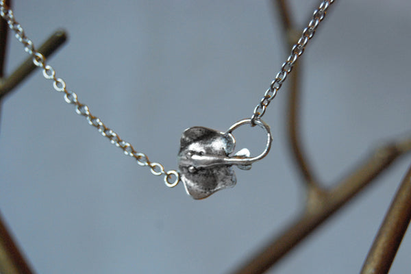 Sting Ray Necklace | Silver Stingray Charm Necklace | Nautical Jewelry - Enchanted Leaves - Nature Jewelry - Unique Handmade Gifts