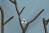 Silver Triangle Necklace | Minimalist Necklace | Silver Shape Charm Necklace - Enchanted Leaves - Nature Jewelry - Unique Handmade Gifts